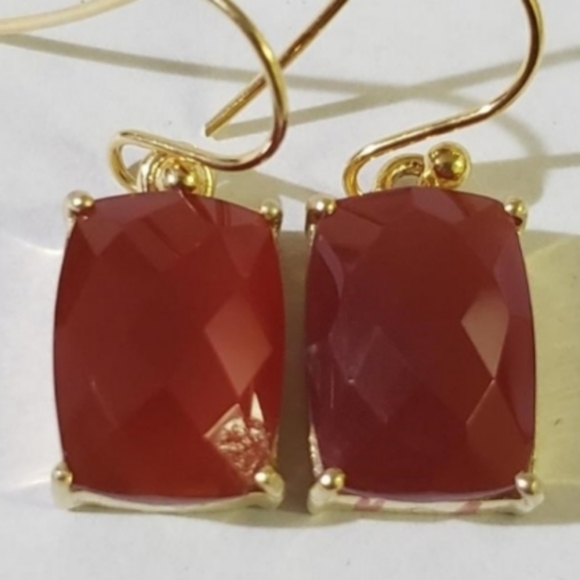 Gold Gemstone Earrings NEW***FINAL PRICE DISCOUNTED **** - Picture 2 of 3
